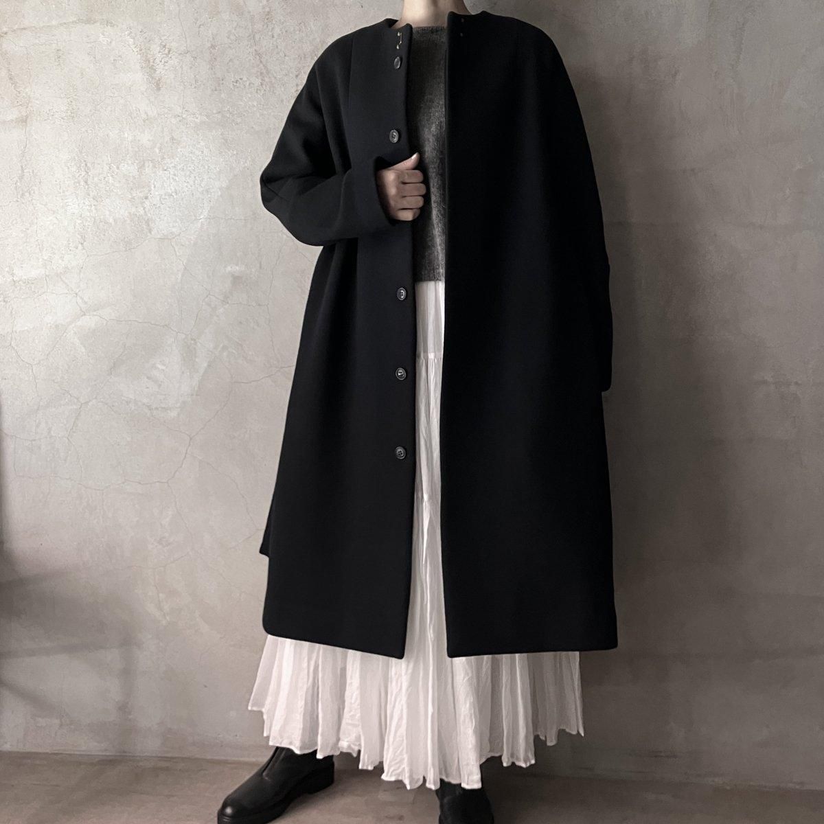 suzuki takayuki no-collar coatʥ業 Ρ顼ȡBlack