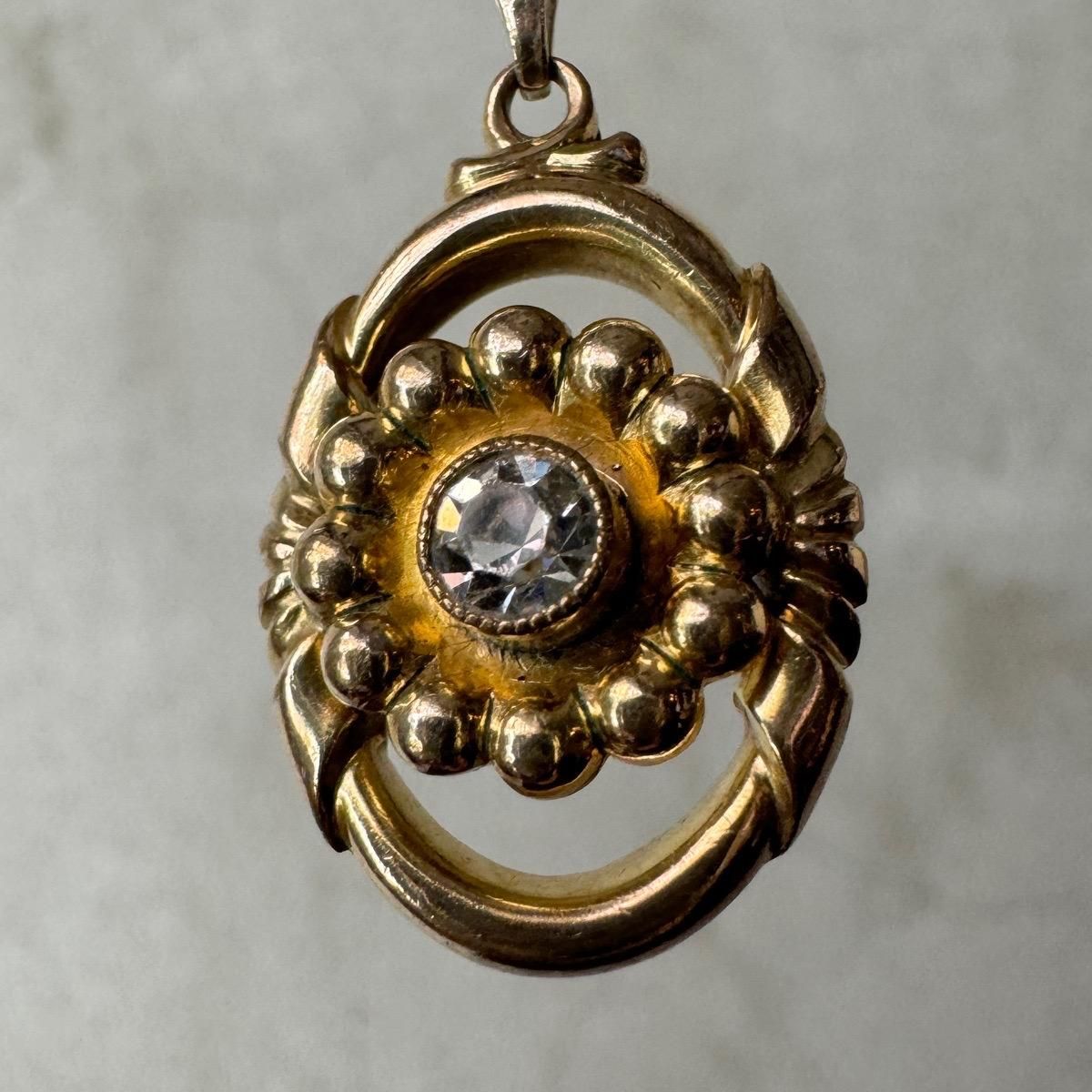 1920-30ǯ ĥ ե ͥå쥹Double gold plate Necklace
