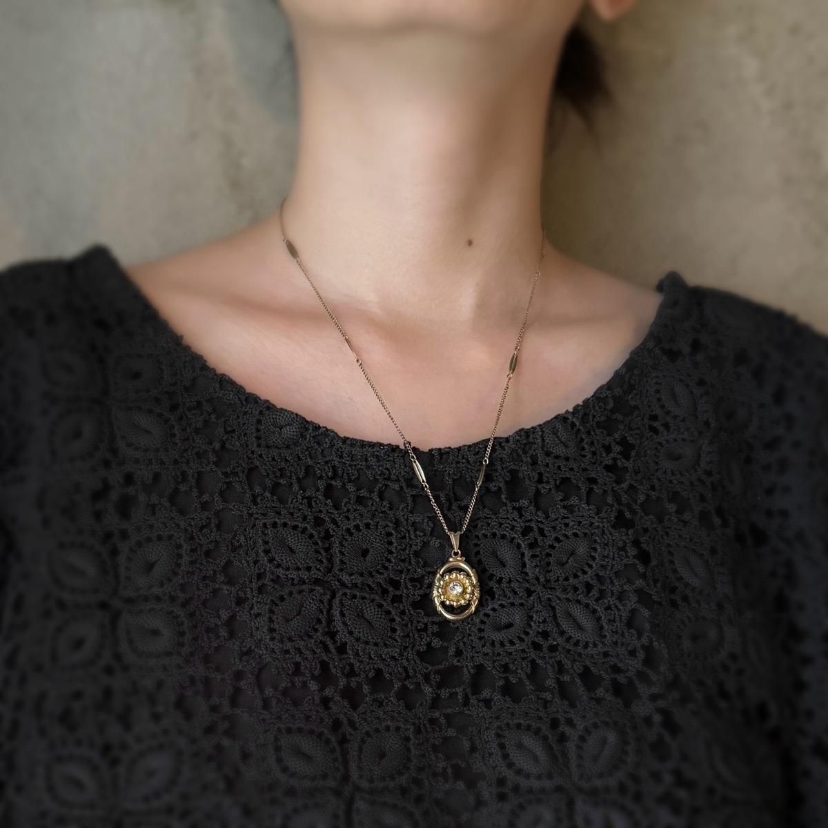 1920-30ǯ ĥ ե ͥå쥹Double gold plate Necklace