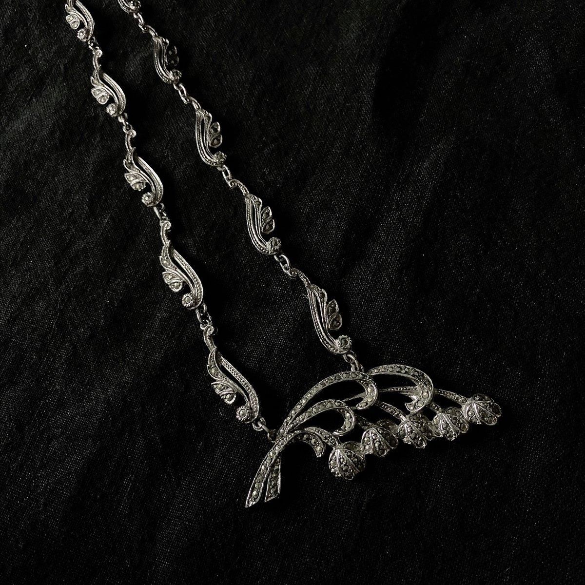 1950ǯ ޡ ᥿  ͥå쥹Marcasite Metal  Necklace