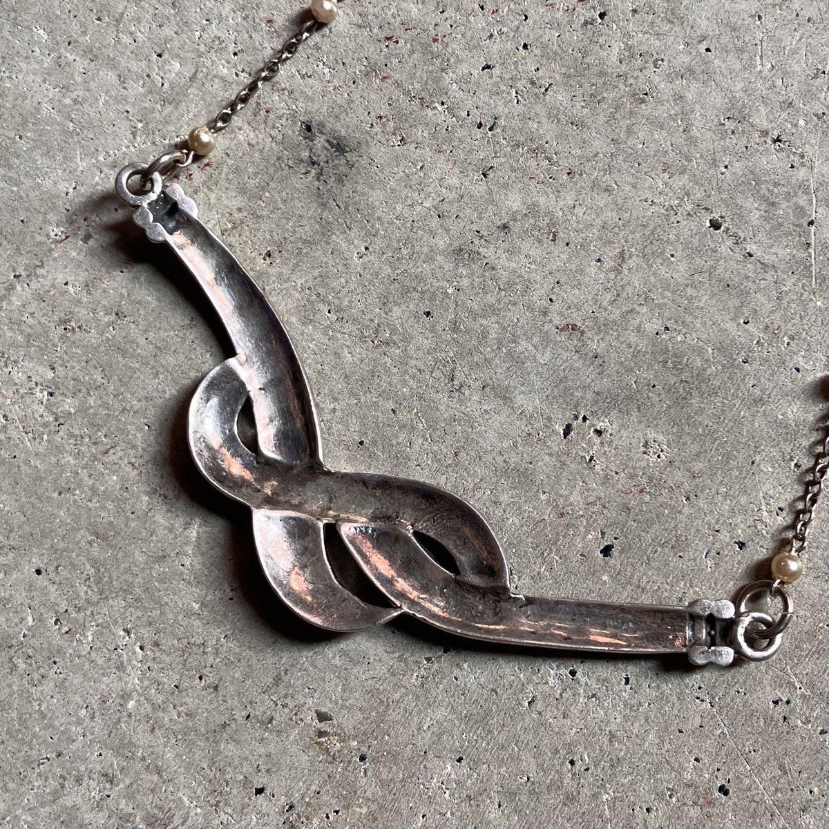 1940-50ǯ С ޡ ܥͥå쥹Silver Marcasite Necklace