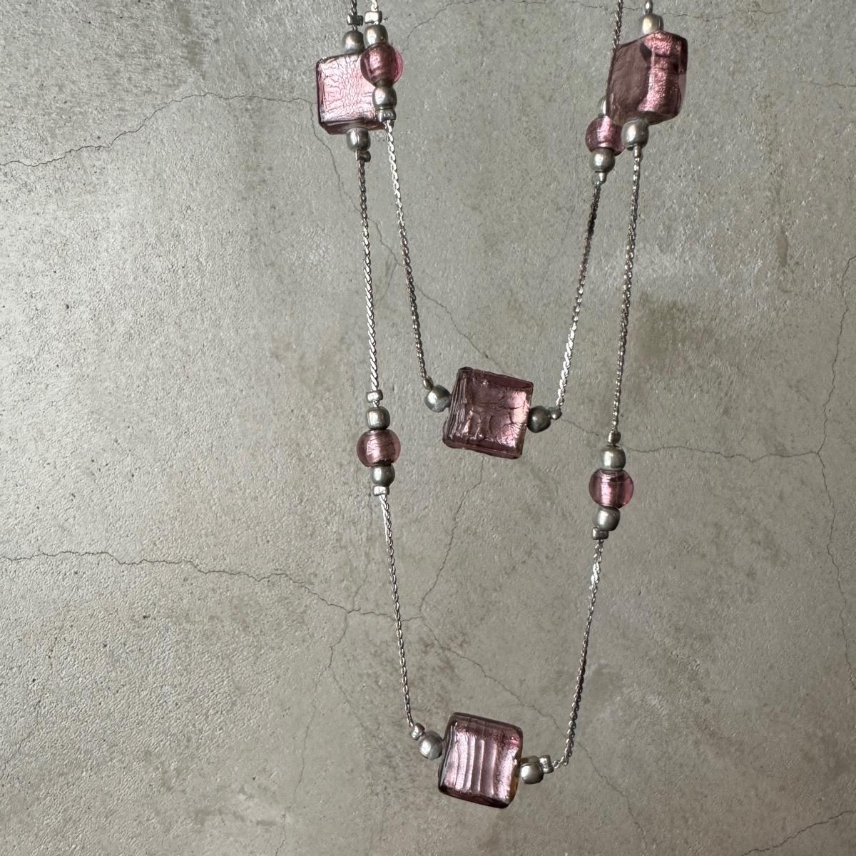 1920-30ǯ ѡץե륬饹 ͥå쥹Glass Necklace