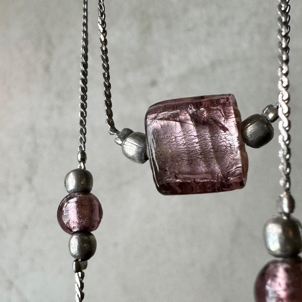 1920-30ǯ ѡץե륬饹 ͥå쥹Glass Necklace