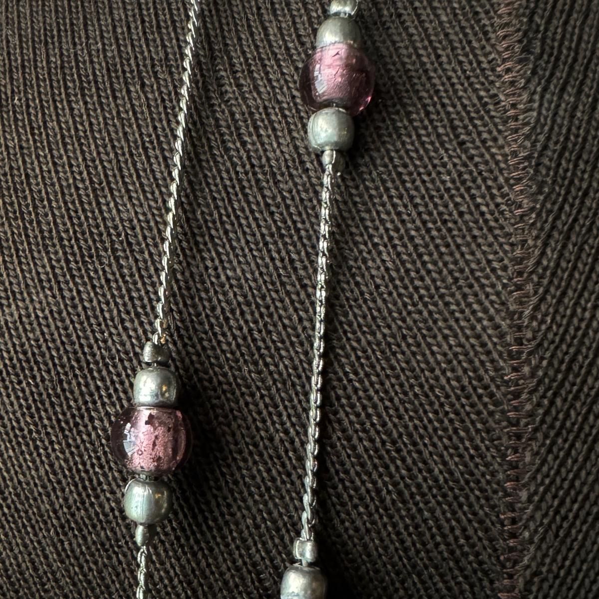 1920-30ǯ ѡץե륬饹 ͥå쥹Glass Necklace
