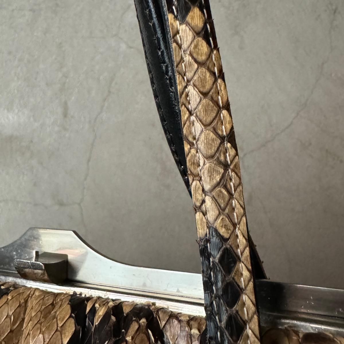 ơ ѥ ХåVintage Python Leather Hand Bag