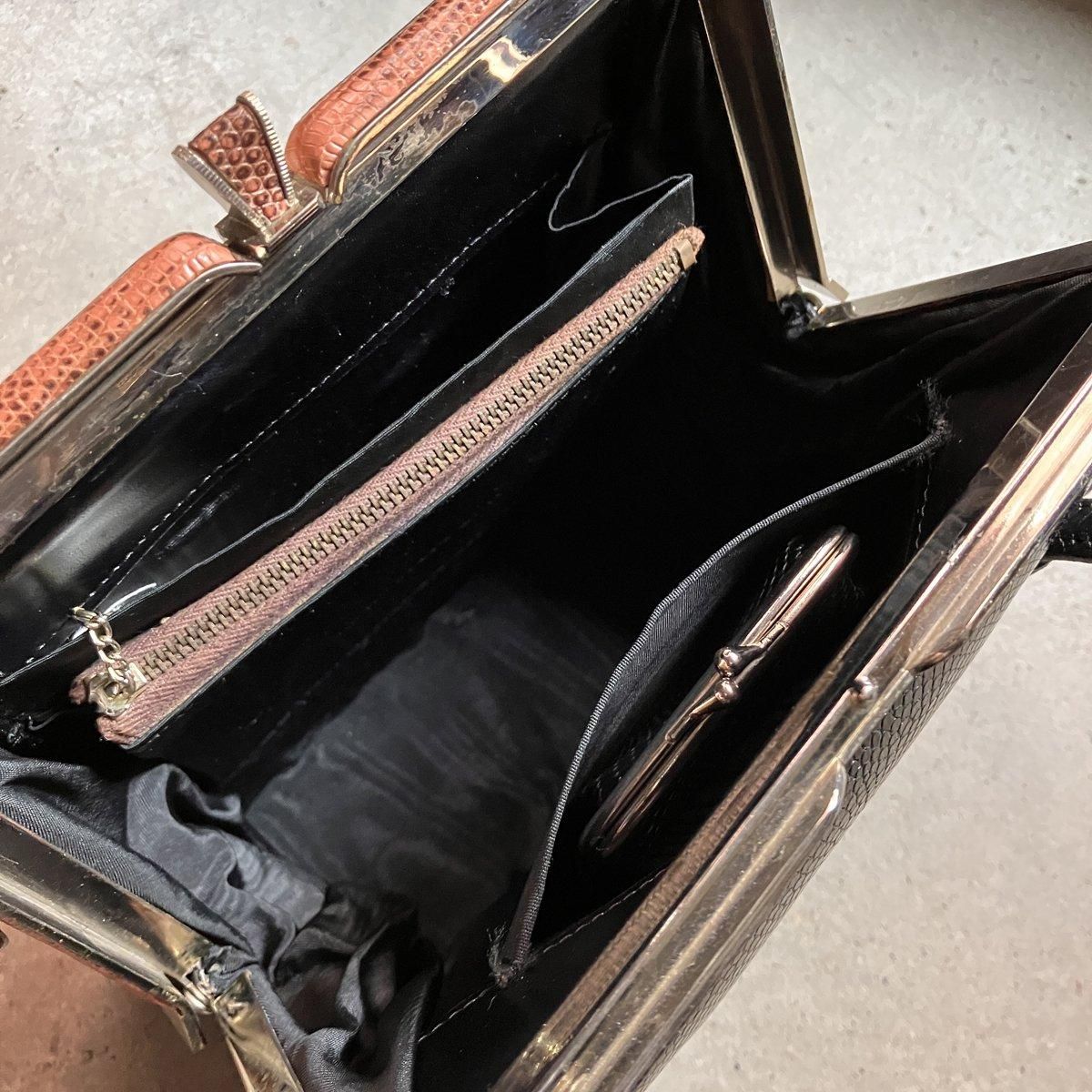 ơ 2ȡ󥫥顼 ꥶɳץХåVintage Lizard Leather Bag