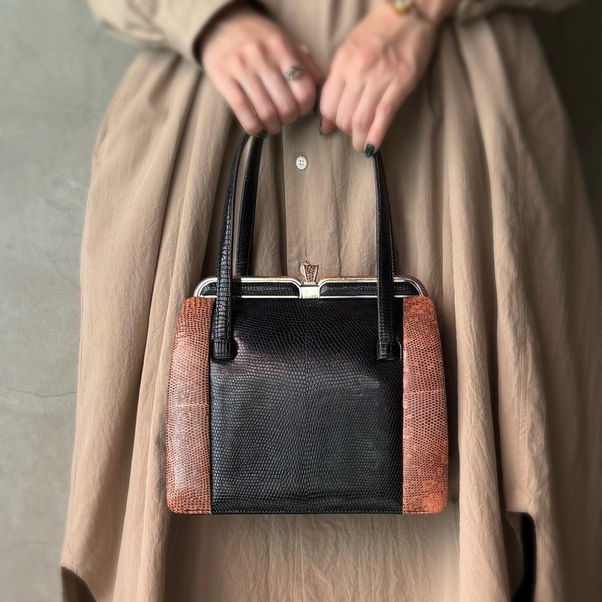 ơ 2ȡ󥫥顼 ꥶɳץХåVintage Lizard Leather Bag