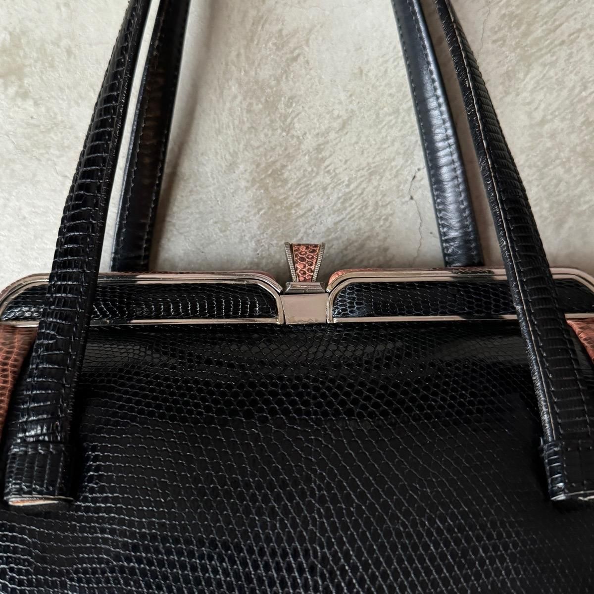 ơ 2ȡ󥫥顼 ꥶɳץХåVintage Lizard Leather Bag