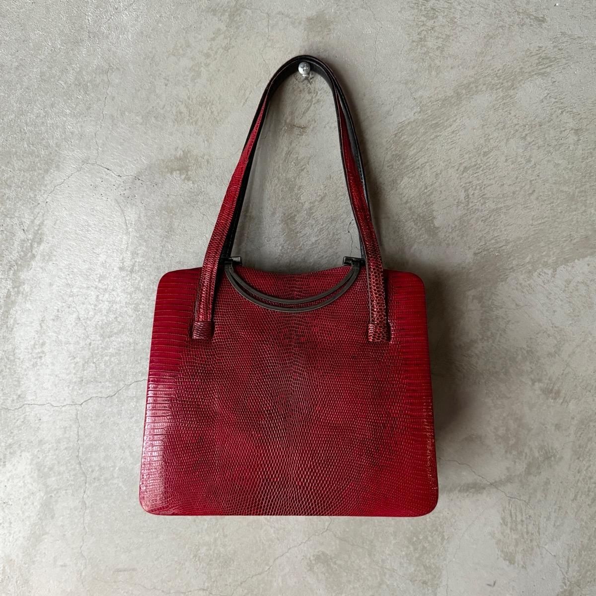 ơ å 󥰥ޡꥶɳץХåVintage Lizard Leather Bag