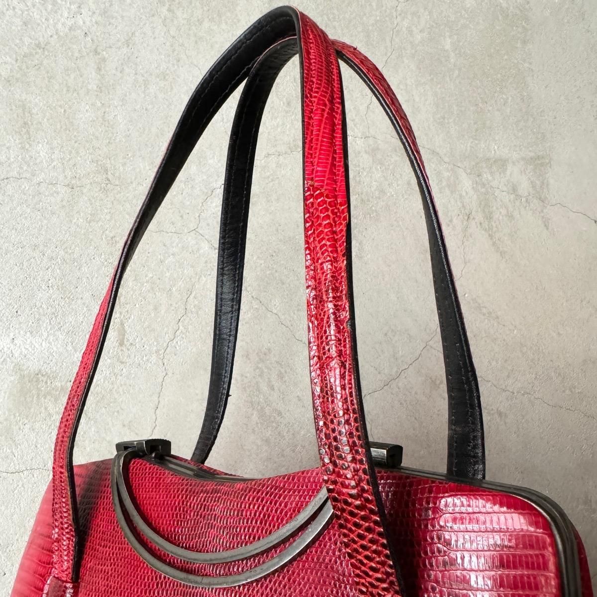 ơ å 󥰥ޡꥶɳץХåVintage Lizard Leather Bag