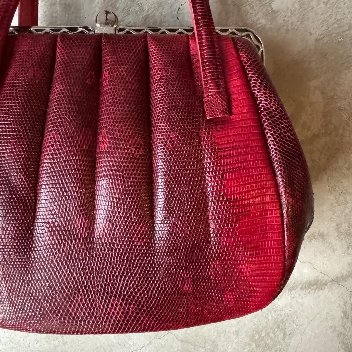 ơ ͥåȥå 󥰥ޡꥶɳ ХåVintage Lizard Leather Bag