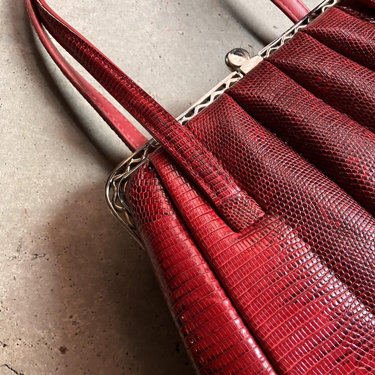 ơ ͥåȥå 󥰥ޡꥶɳ ХåVintage Lizard Leather Bag