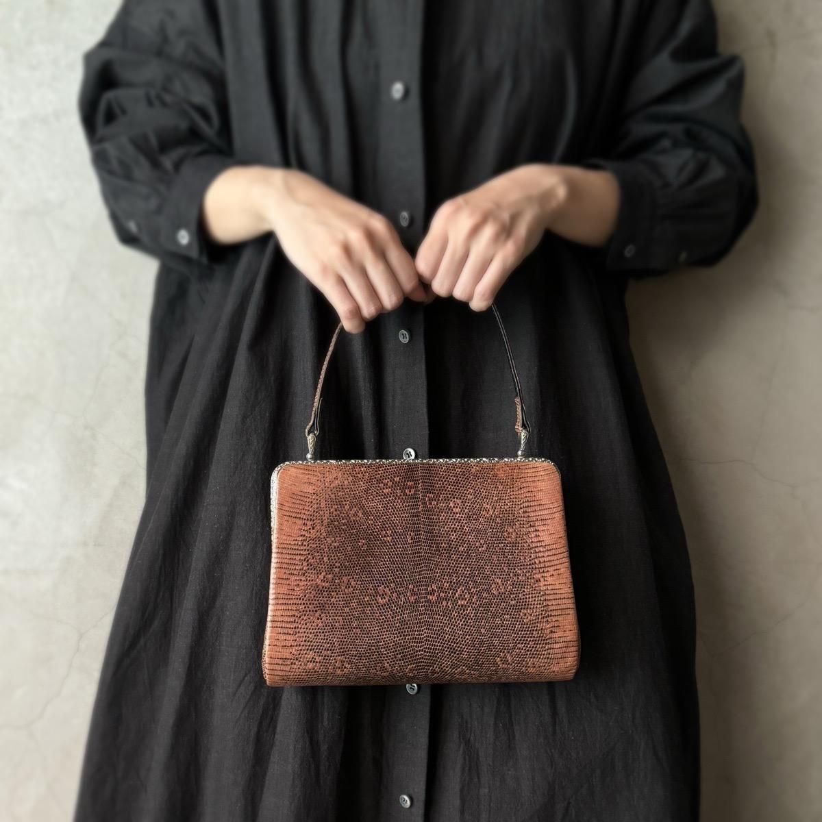 ơ 󥸥֥饦 󥰥ޡꥶ ХåVintage Lizard Leather Bag