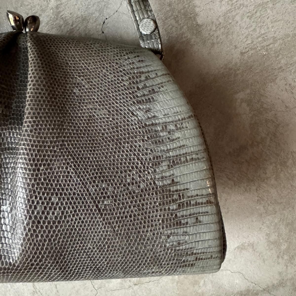 ơ ֥롼졼 󥰥ޡꥶɳץХåVintage Lizard Leather Bag