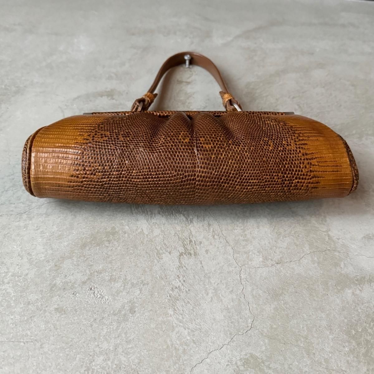 ơ ֥饦 󥰥ޡꥶɳ ХåVintage Lizard Leather Bag