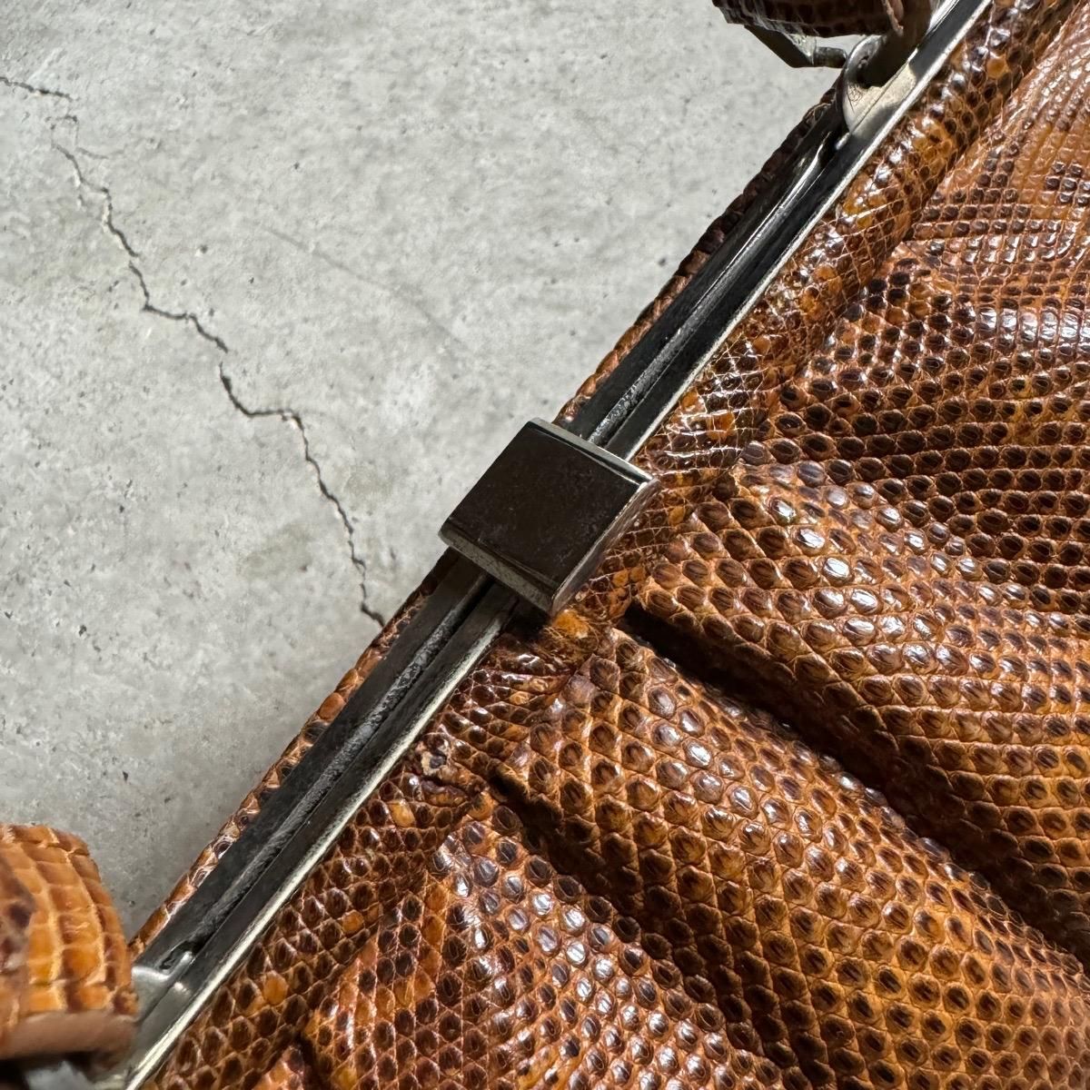 ơ ֥饦 󥰥ޡꥶɳ ХåVintage Lizard Leather Bag