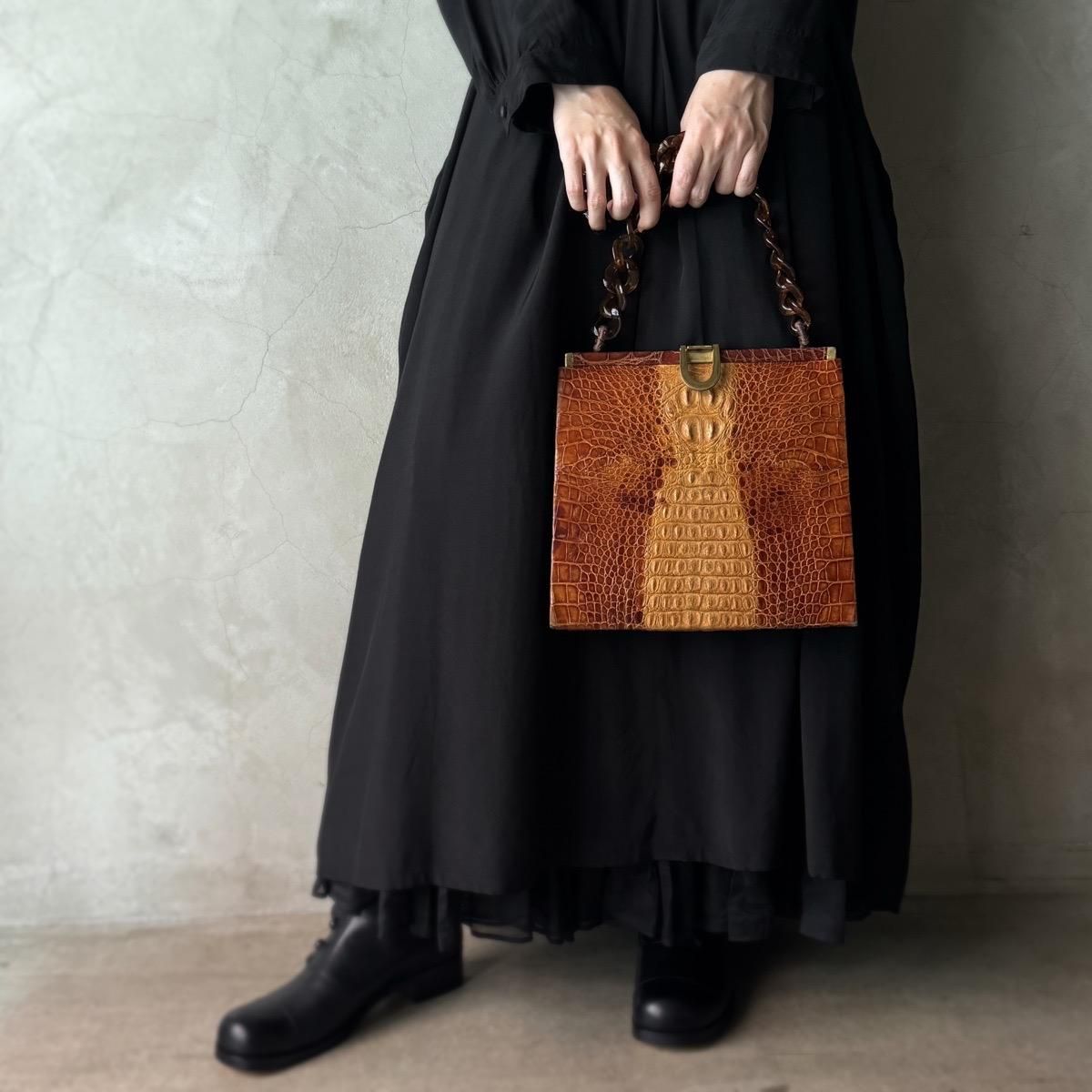 ヴィンテージ クロコダイル ショルダーバッグ(Vintage ヴィンテージ クロコダイル ショルダーバッグ(Vintage