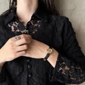 U.S ơ 졼 硼ȥ󥰥 ֥饦Vintage Lace Blouse