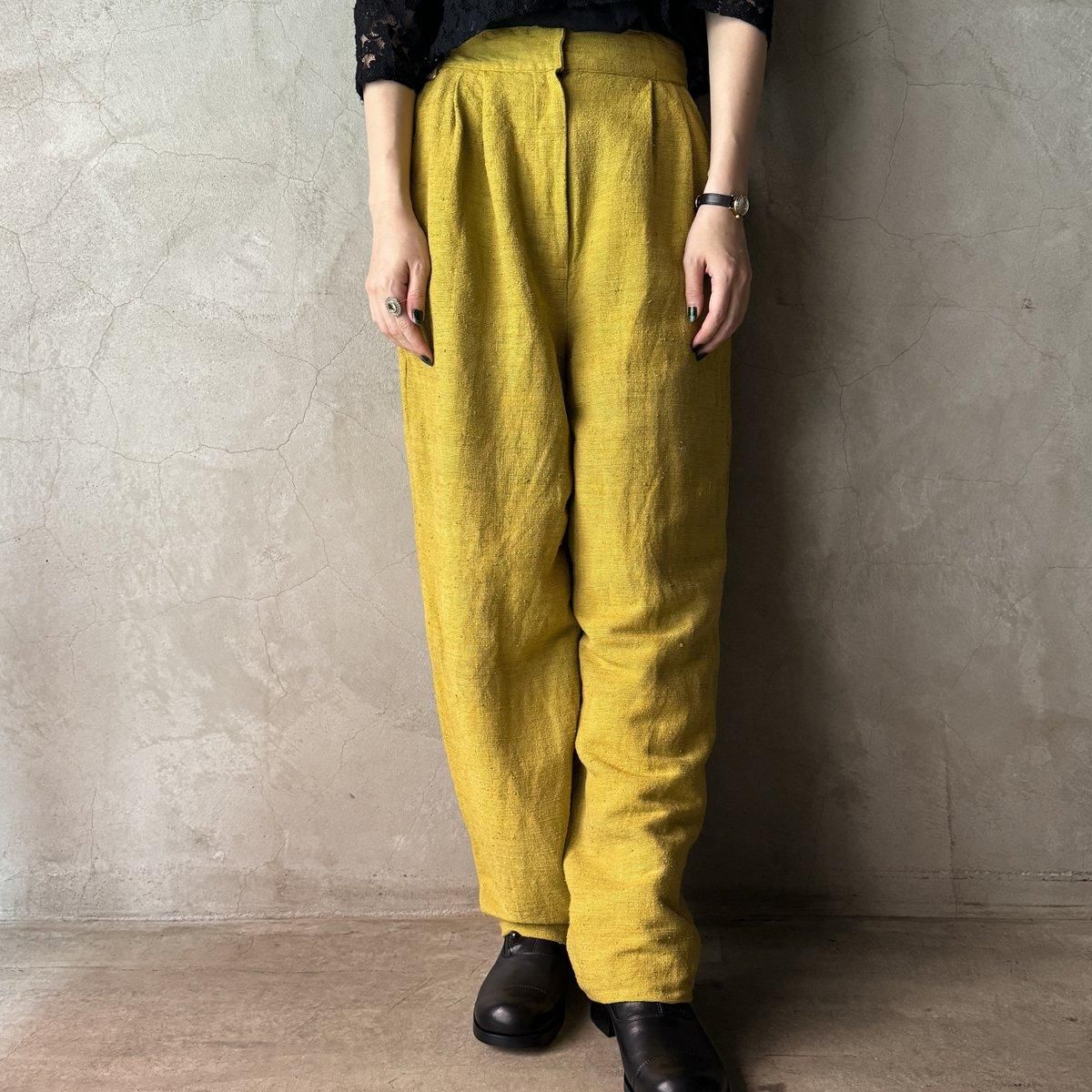 ơ 륯 å ѥġVintage Silk Tuck Pants˥ޥɥ