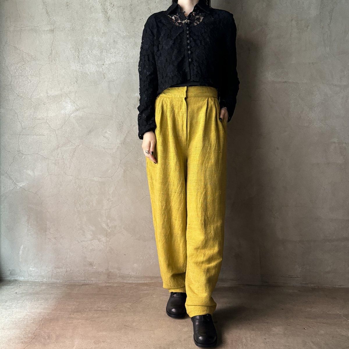 ơ 륯 å ѥġVintage Silk Tuck Pants˥ޥɥ