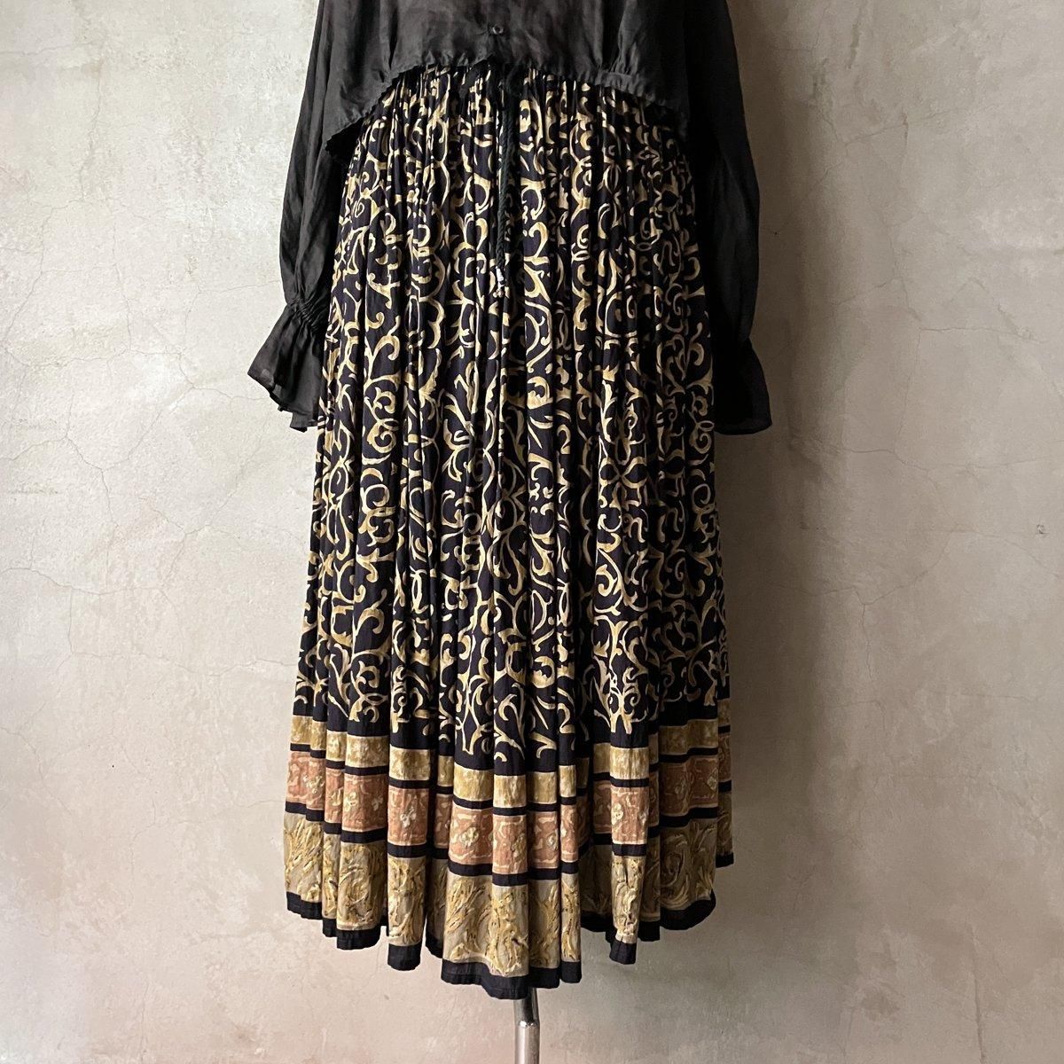 U.S. ơ  ץ 㥶ȡVintage Print Gather Skirts