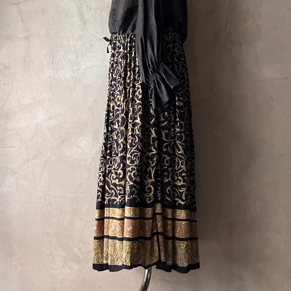 U.S. ơ  ץ 㥶ȡVintage Print Gather Skirts