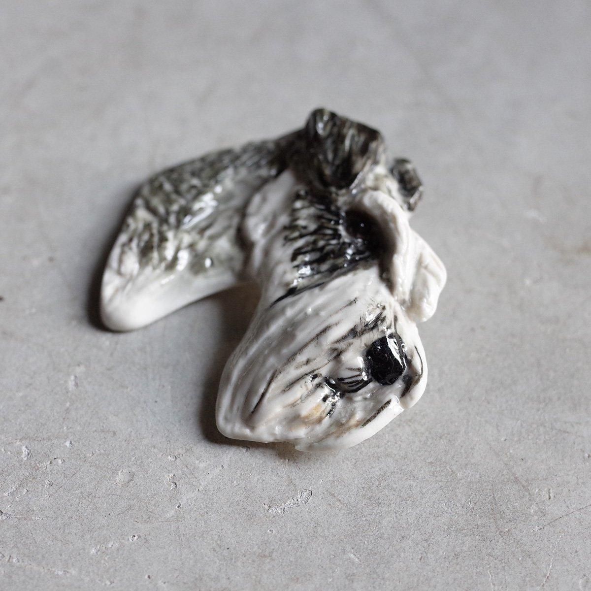  ˥ ɥå ݡ ֥1940-60's STUDIO DANIELLE Dog Porcelain Brooch 