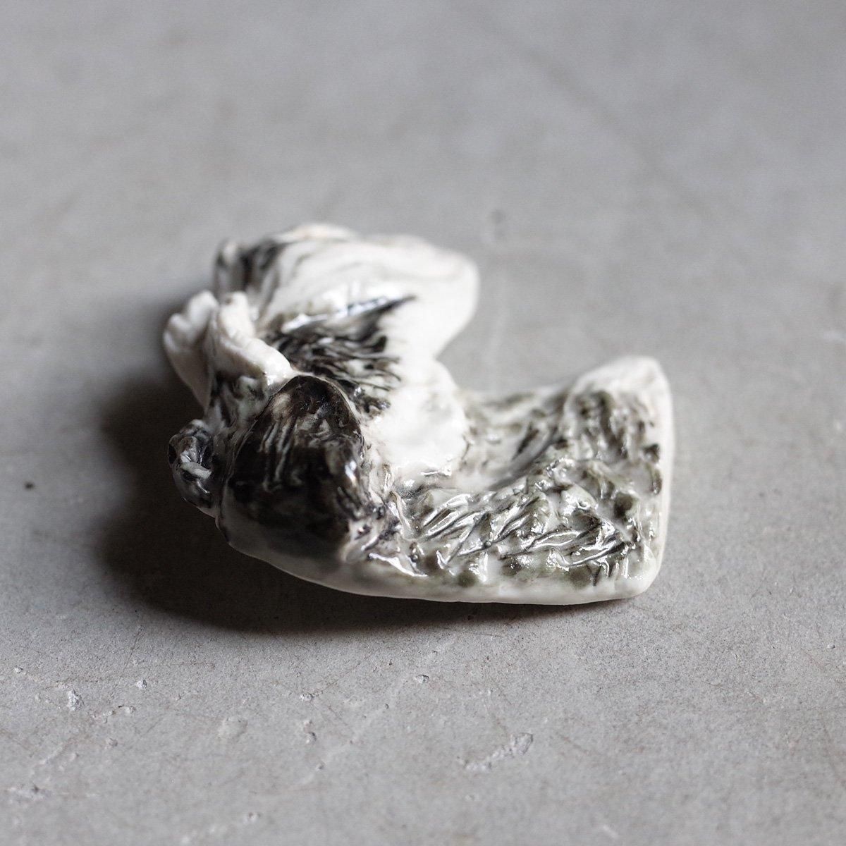  ˥ ɥå ݡ ֥1940-60's STUDIO DANIELLE Dog Porcelain Brooch 