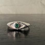 momocreatura Eye Signet Ring Silver  Emeraldʥ⥯ꥢ  ͥåȥ Сߥɡ
