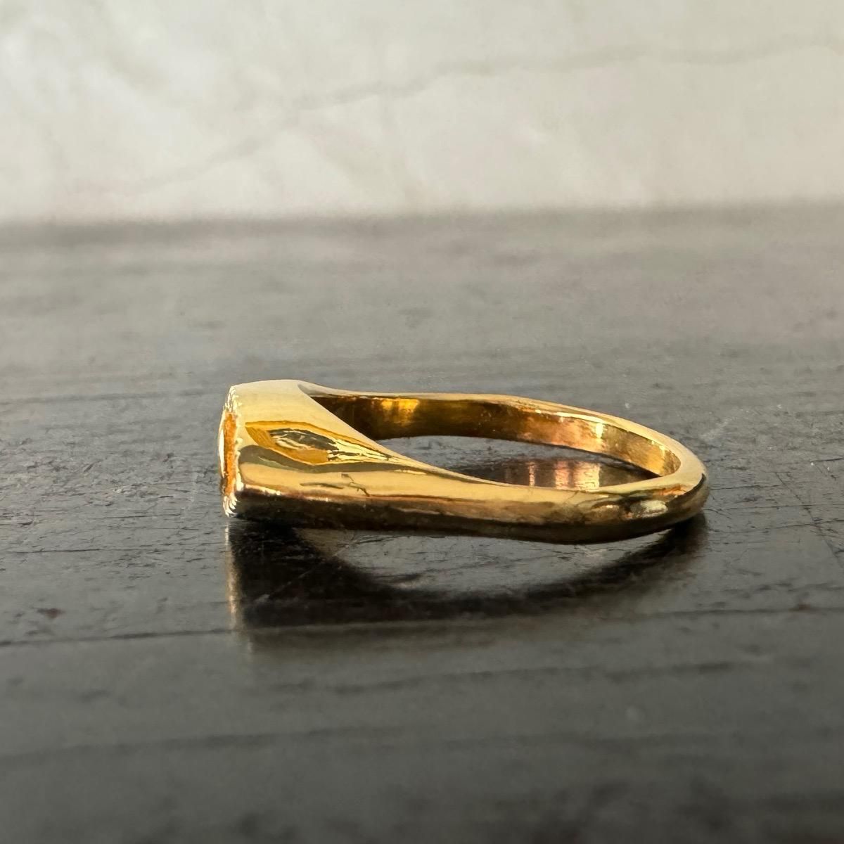 momocreatura Eye Signet Ring Gold  Solt & Pepper Diamond ʥ⥯ꥢ  ͥåȥ ɡߥ&ڥåѡɡ