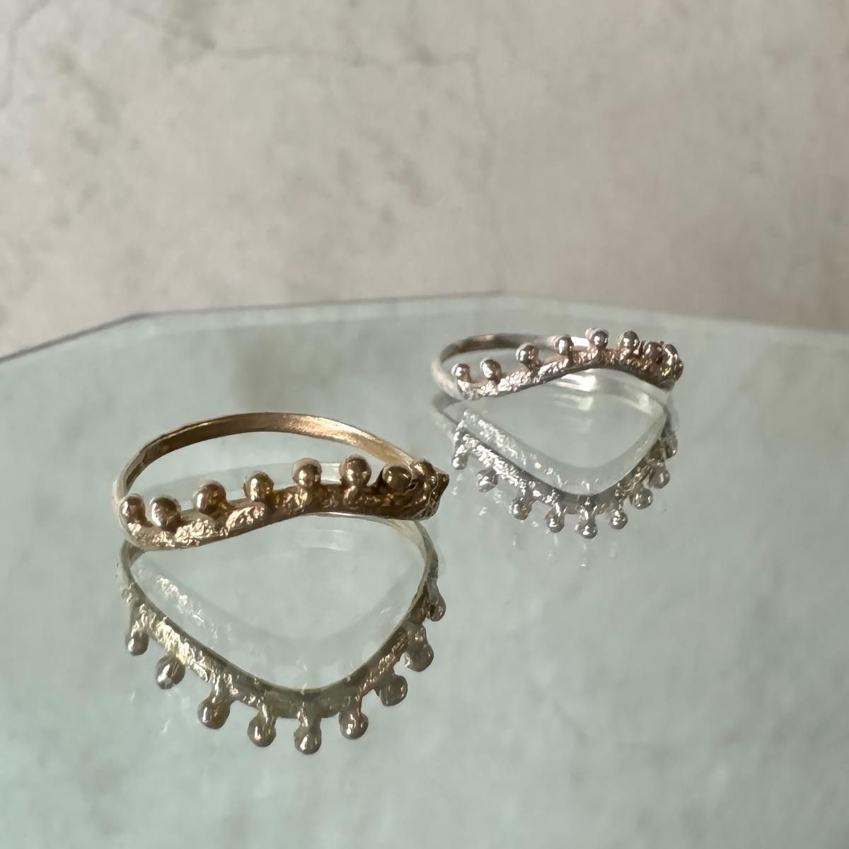 momocreatura  Dotted Crown Ring 9KYGʥ⥯ꥢ ɥåȥ饦 9KYG