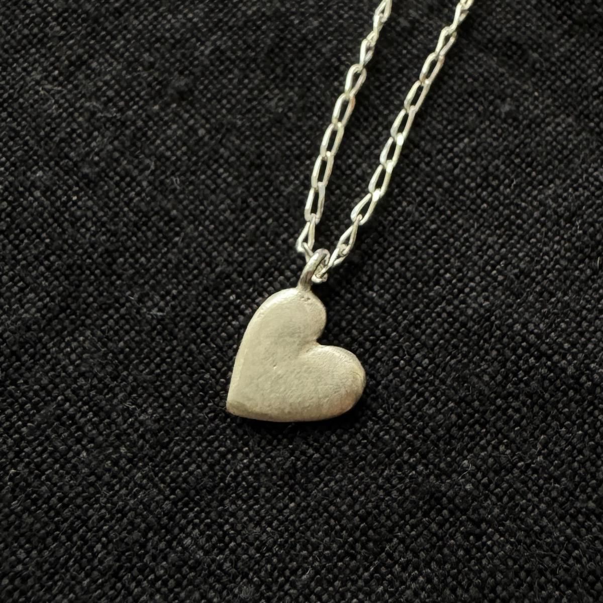 momocreatura Heart Necklace Matt Silver  Tanzanite ʥ⥯ꥢ ϡȤΥͥå쥹 ޥåȥСߥ󥶥ʥȡ