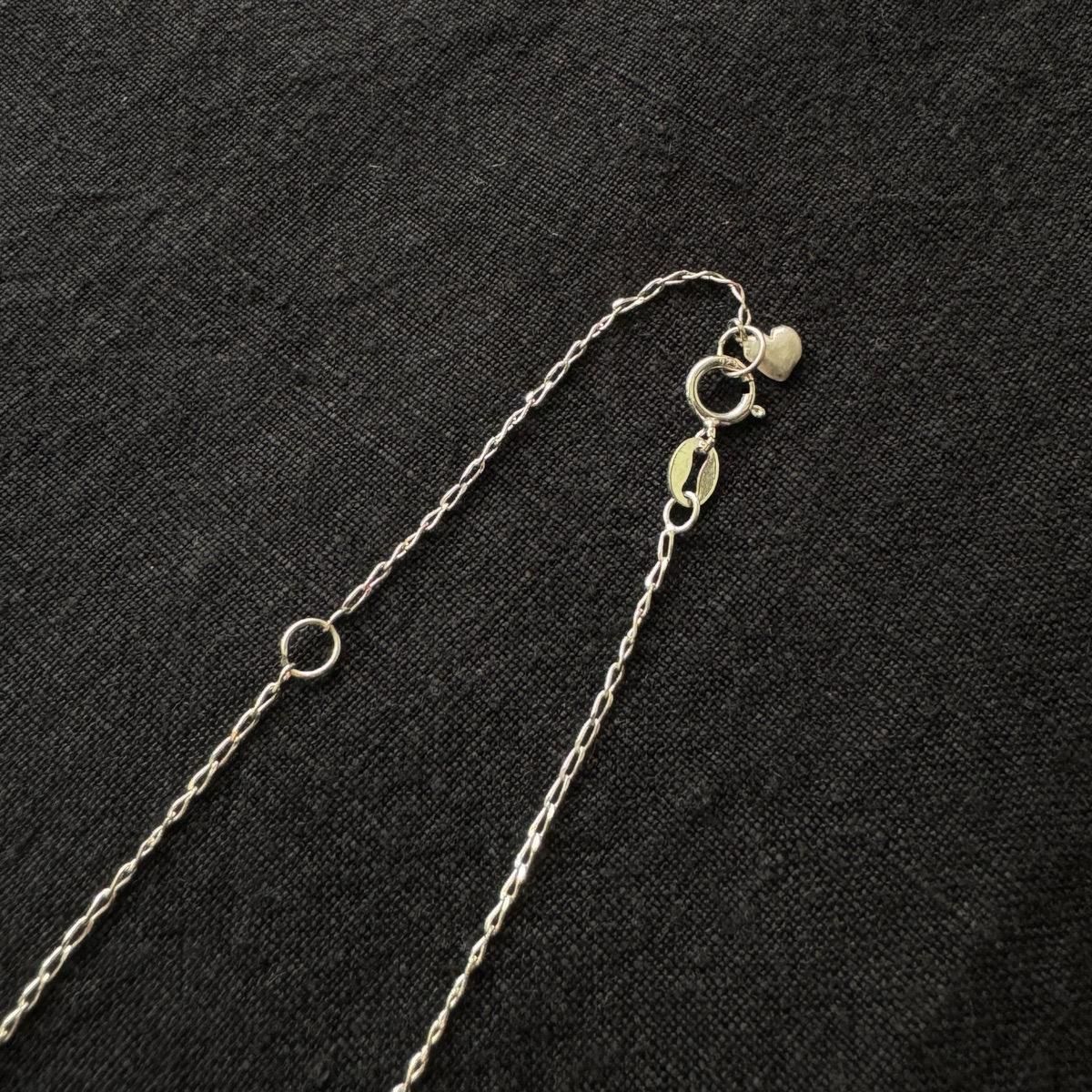momocreatura Heart Necklace Matt Silver  Tanzanite ʥ⥯ꥢ ϡȤΥͥå쥹 ޥåȥСߥ󥶥ʥȡ