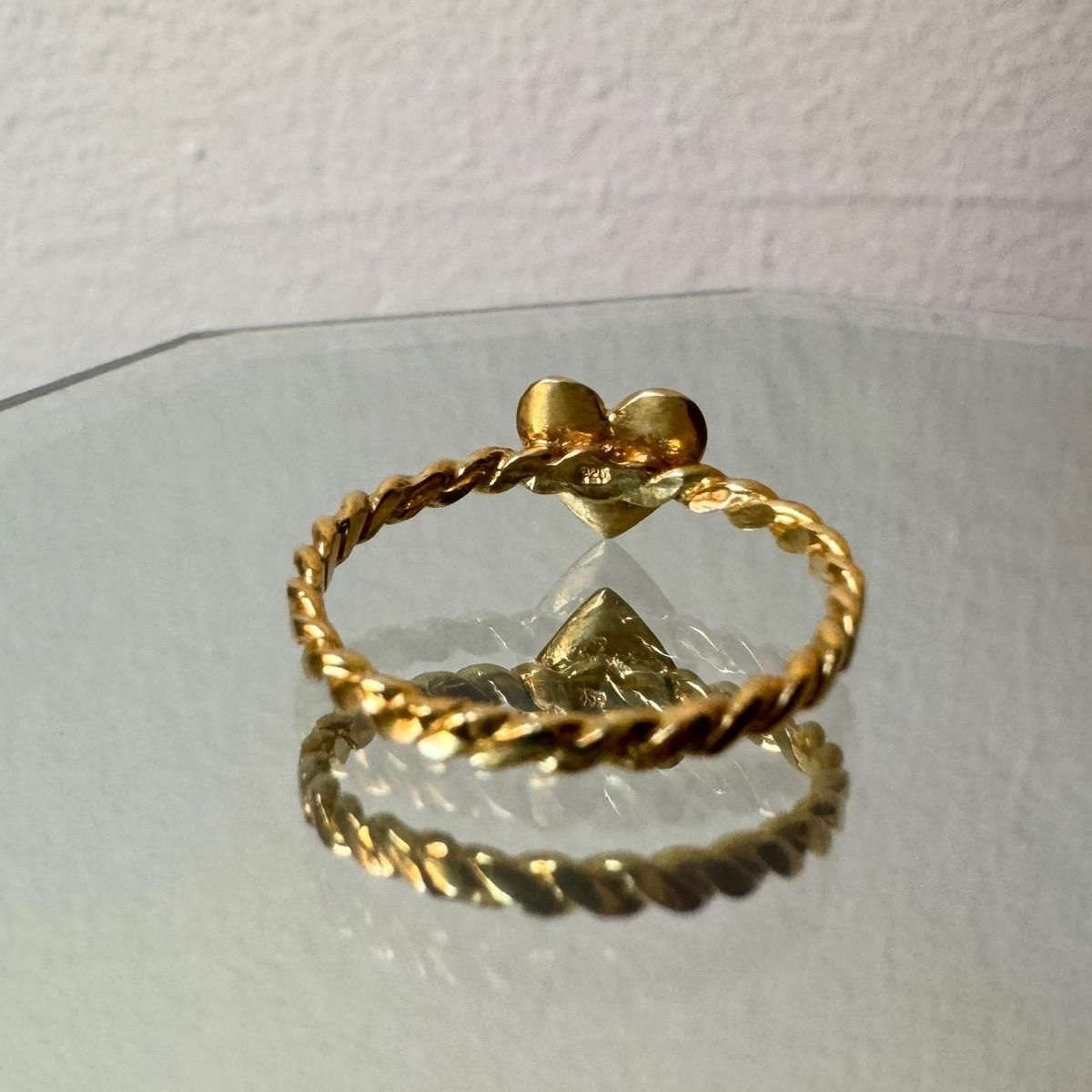 momocreatura Heart Ring Matt Gold  Sapphireʥ⥯ꥢ ϡ  ޥåȥɡߥե