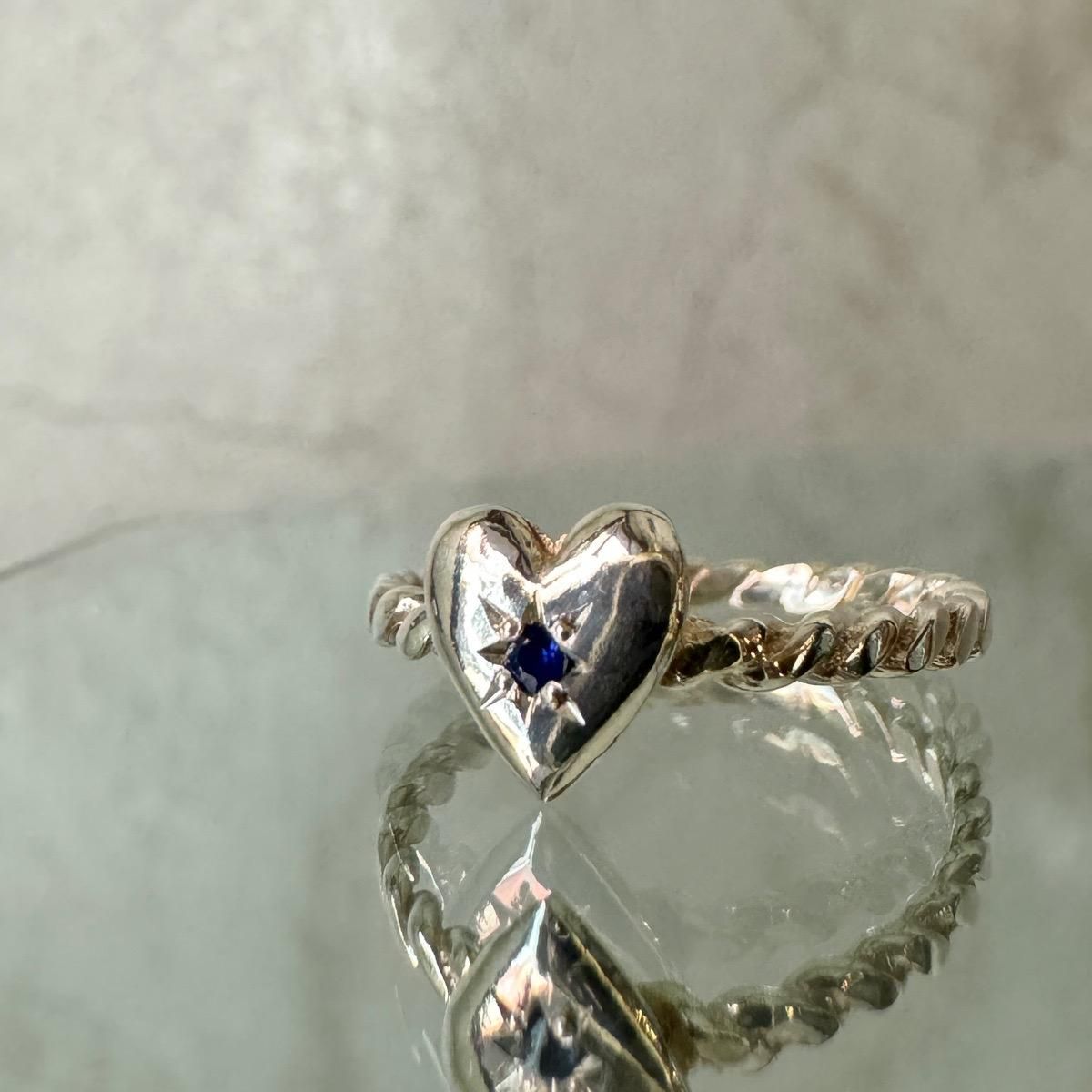 momocreatura Heart Ring Silver  Sapphireʥ⥯ꥢ ϡ  Сߥե