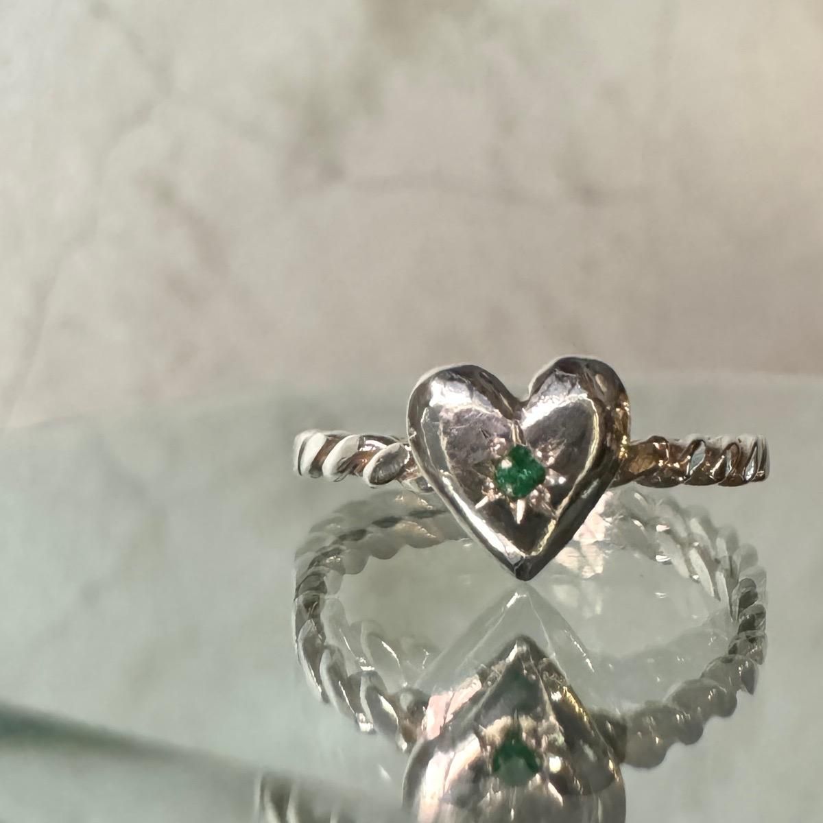 momocreatura Heart Ring Silver  Emeraldʥ⥯ꥢ ϡ  Сߥɡ