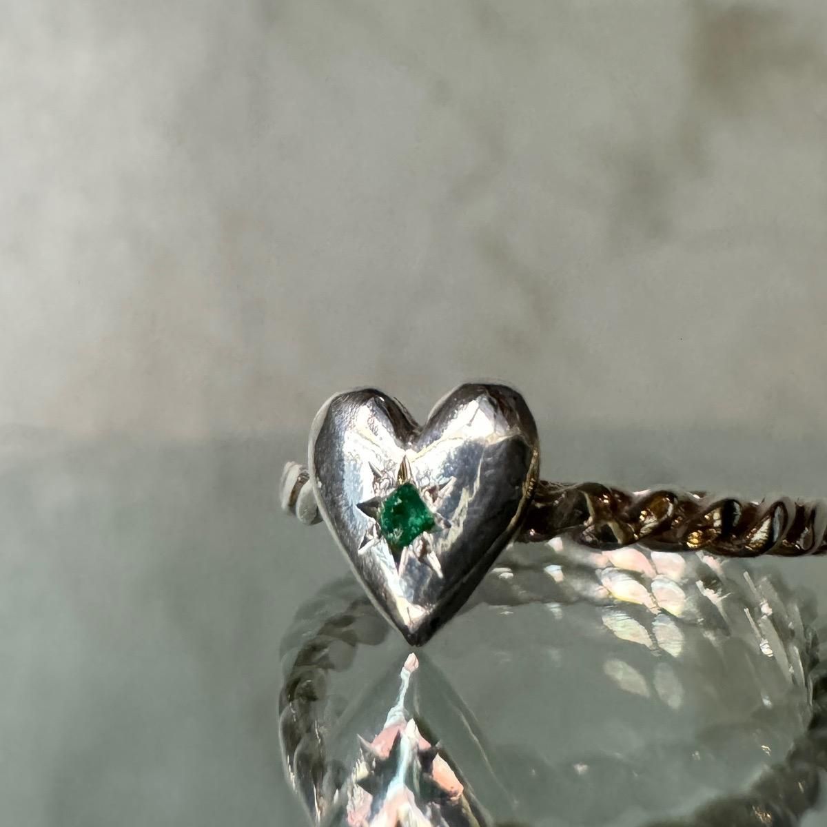 momocreatura Heart Ring Silver  Emeraldʥ⥯ꥢ ϡ  Сߥɡ