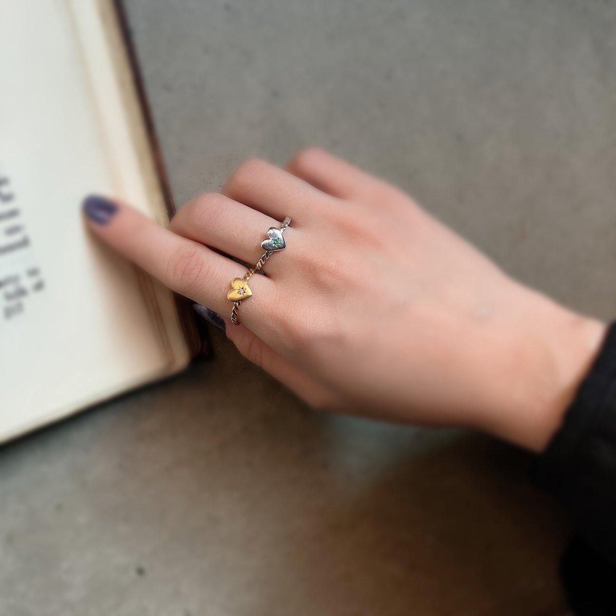 momocreatura Heart Ring Silver  Emeraldʥ⥯ꥢ ϡ  Сߥɡ