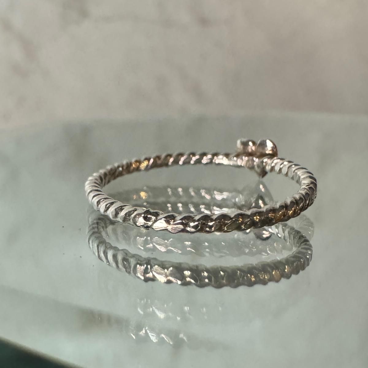 <img class='new_mark_img1' src='https://img.shop-pro.jp/img/new/icons56.gif' style='border:none;display:inline;margin:0px;padding:0px;width:auto;' />momocreatura Heart Ring Silver  Diamondʥ⥯ꥢ ϡ  Сߥɡ