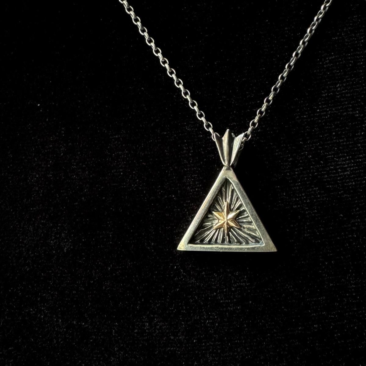 momocreatura Triangle Star Necklaceʥ⥯ꥢ ȥ饤󥰥륹 ͥå쥹 С9KYG