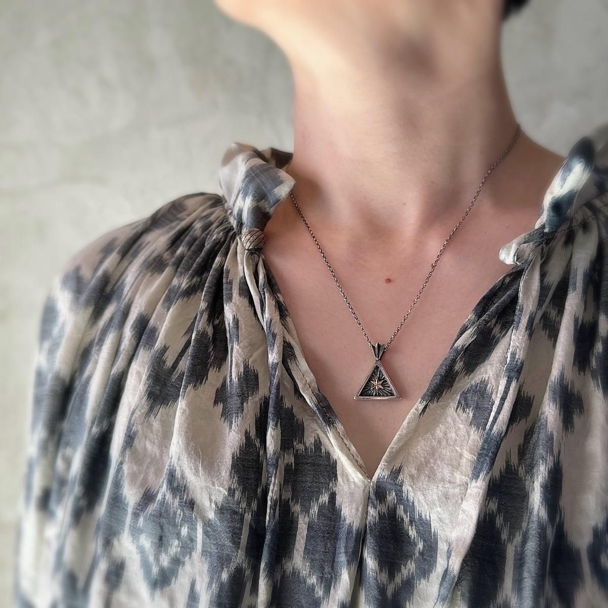 momocreatura Triangle Star Necklaceʥ⥯ꥢ ȥ饤󥰥륹 ͥå쥹 С9KYG