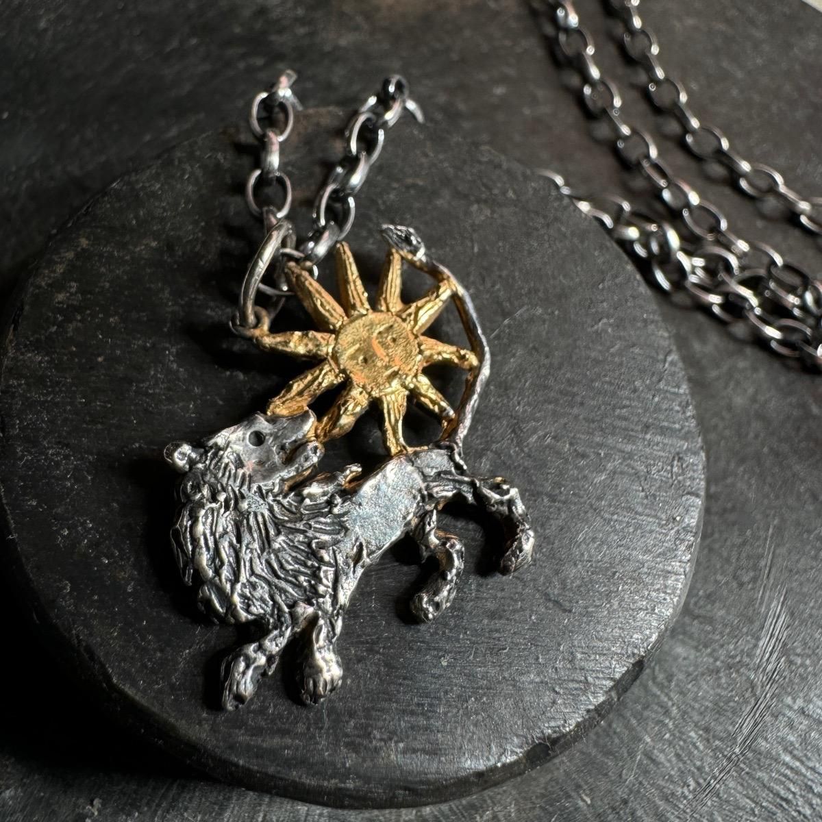 momocreatura medival Lion and Sun Necklaceʥ⥯ꥢ 饤 ͥå쥹 Сߥɡ
