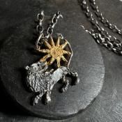 momocreatura medival Lion and Sun Necklaceʥ⥯ꥢ 饤 ͥå쥹 Сߥɡ