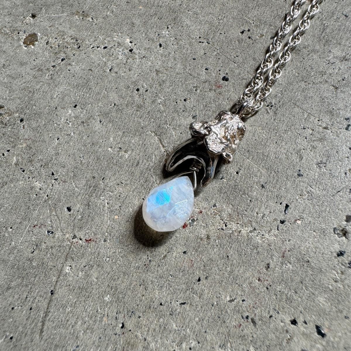 momocreatura Lady's Hand Necklace Silver Moon Stoneʥࡼ󥹥ȡĽμ ͥå쥹 㥤ˡС