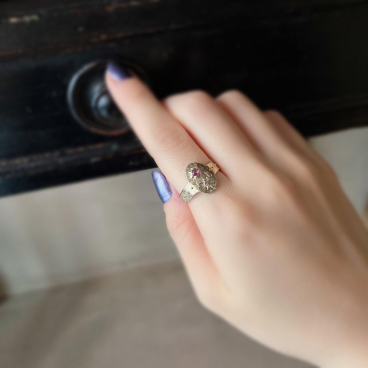 momocreatura Ring 9KYG Diamond Pink Sapphireʥ⥯ꥢ Хȥåץ 9KYG ԥ󥯥ե