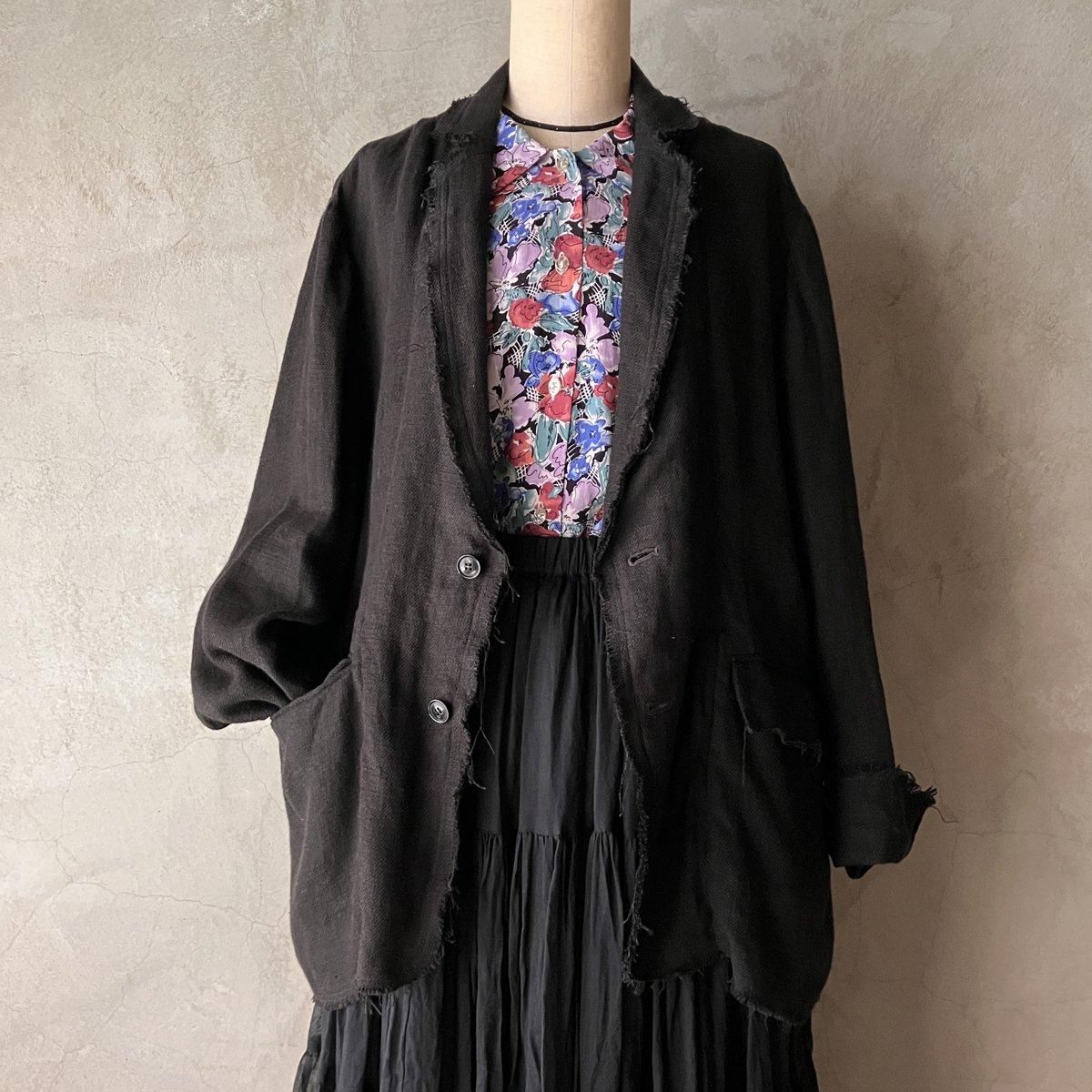 ơ ꥢ ץ ֥饦Vintage Italy Print Blouse