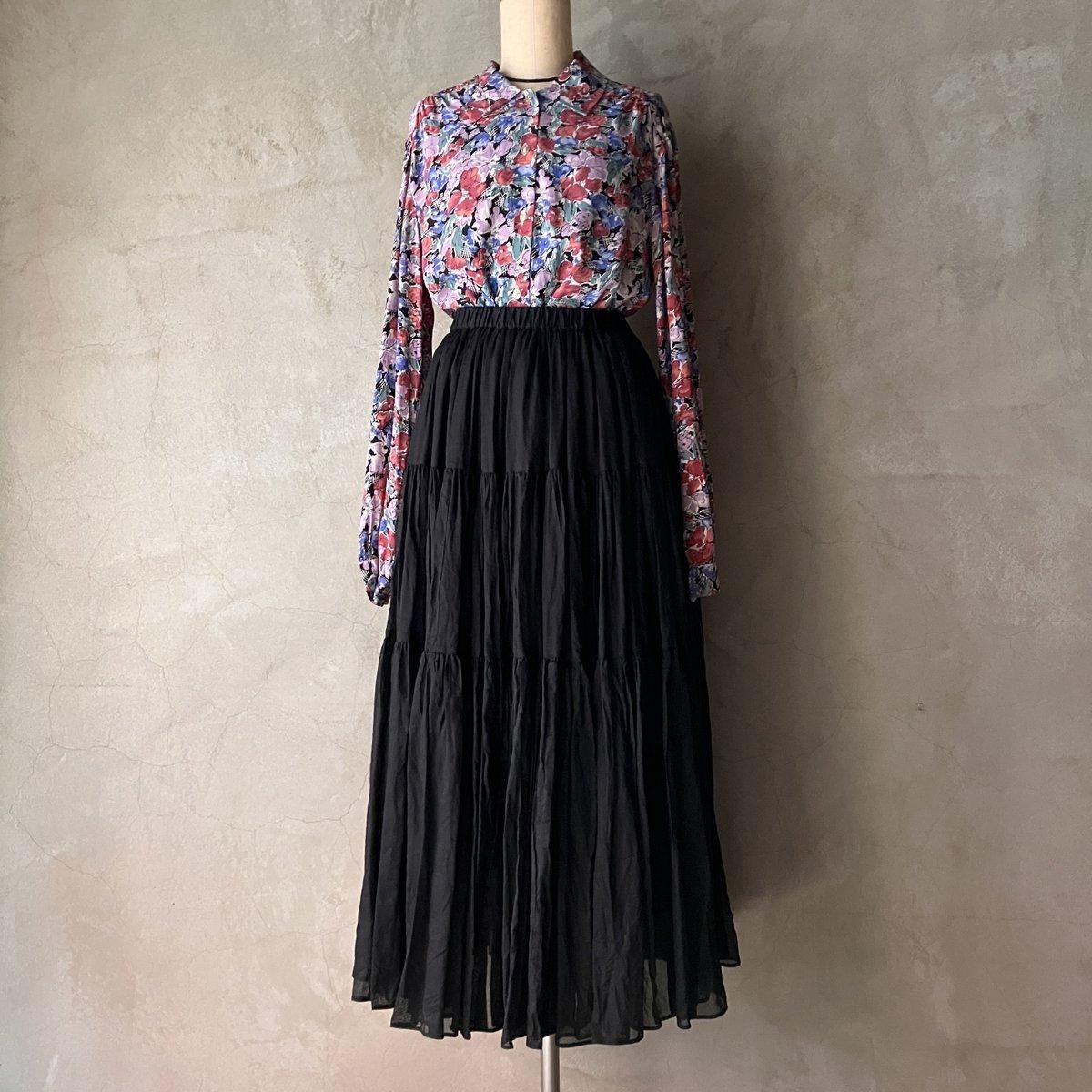 ơ ꥢ ץ ֥饦Vintage Italy Print Blouse