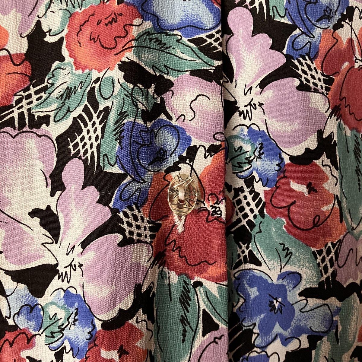 ơ ꥢ ץ ֥饦Vintage Italy Print Blouse