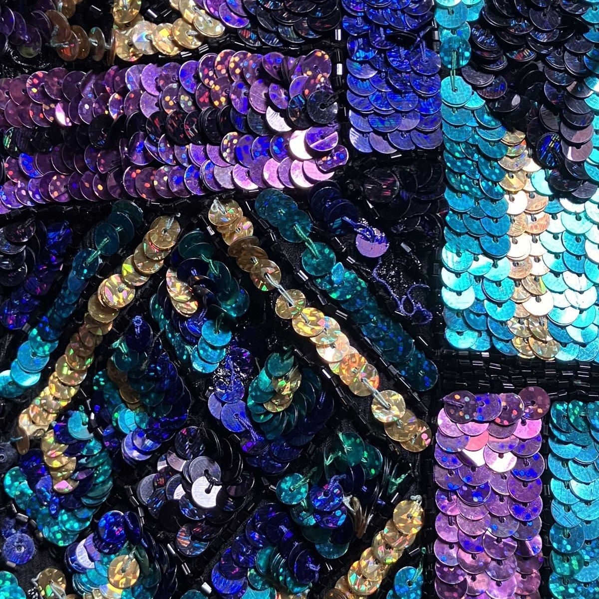 ơ 륯 ѥ󥳡 㥱åȡVintage Silk Sequin Jacket