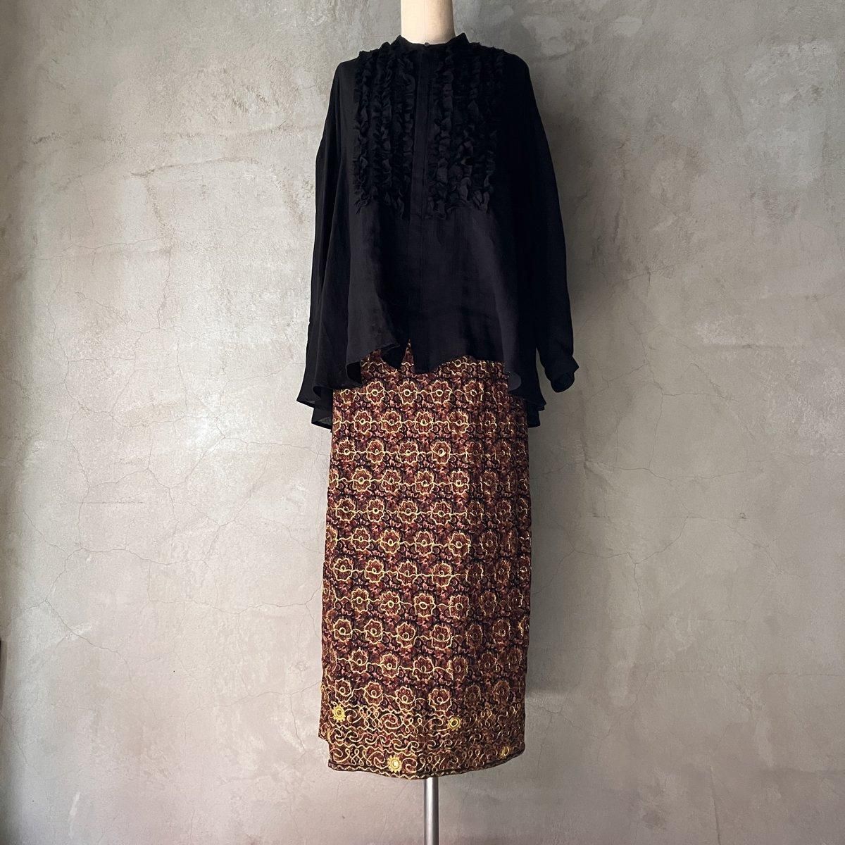 U.S.ơ ߥ顼ɻɽ ȥȡVintage Embroidery Tight skirt
